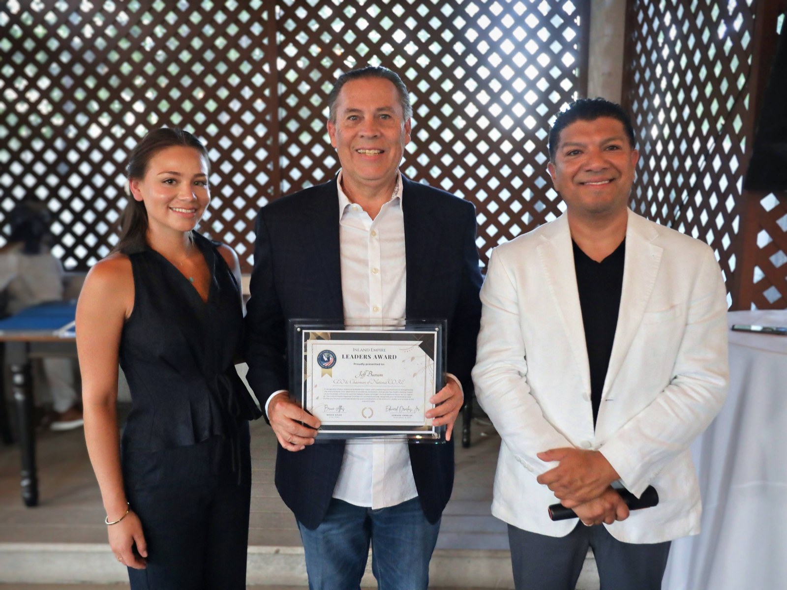 A recognition presentation at the Inland Empire Leaders’ Reception